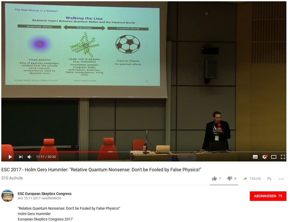 New Videos: Relative Quantum Nonsense and my Talk on Fringe Physicist Burkhard Heim
